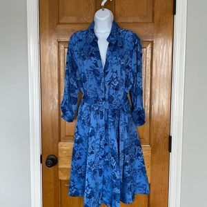 NWT Women’s INC floral shirt dress size 12